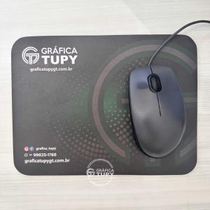 Mouse Pad Personalizado neoprene preto 3mm 436g 17,5x23 cm Colorido frente 4x0 Laminação Jateada cantos arredondados 